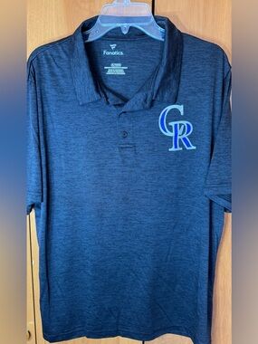 Men’s Fanatics Colorado Rockies Baseball Polo Size XL